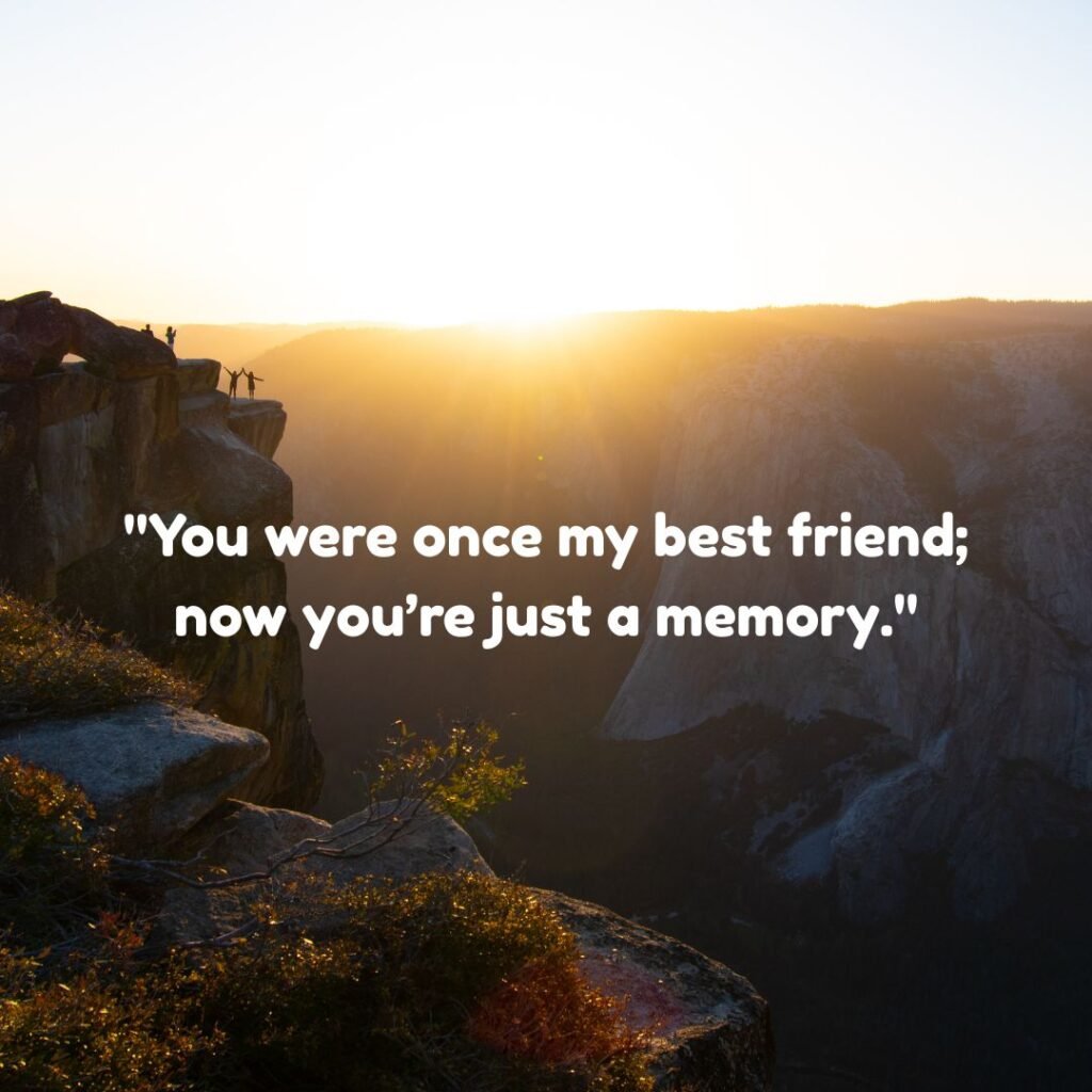 You’re someone that I used to know.