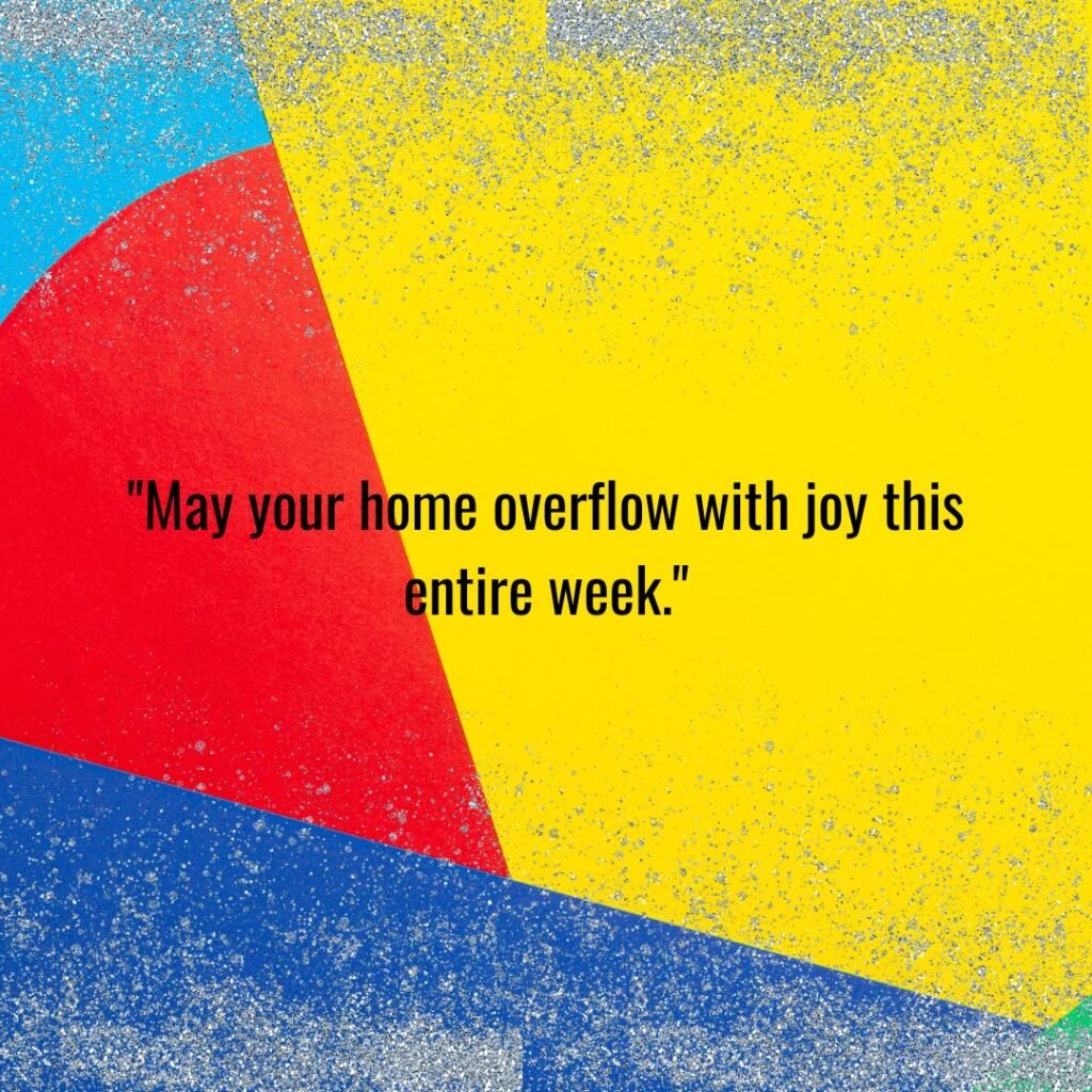 New Week Prayer Blessings for Family