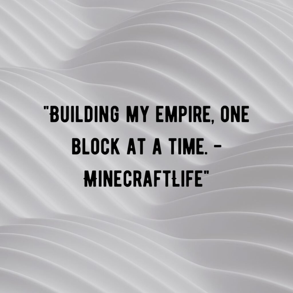 Minecraft Captions for Social Media