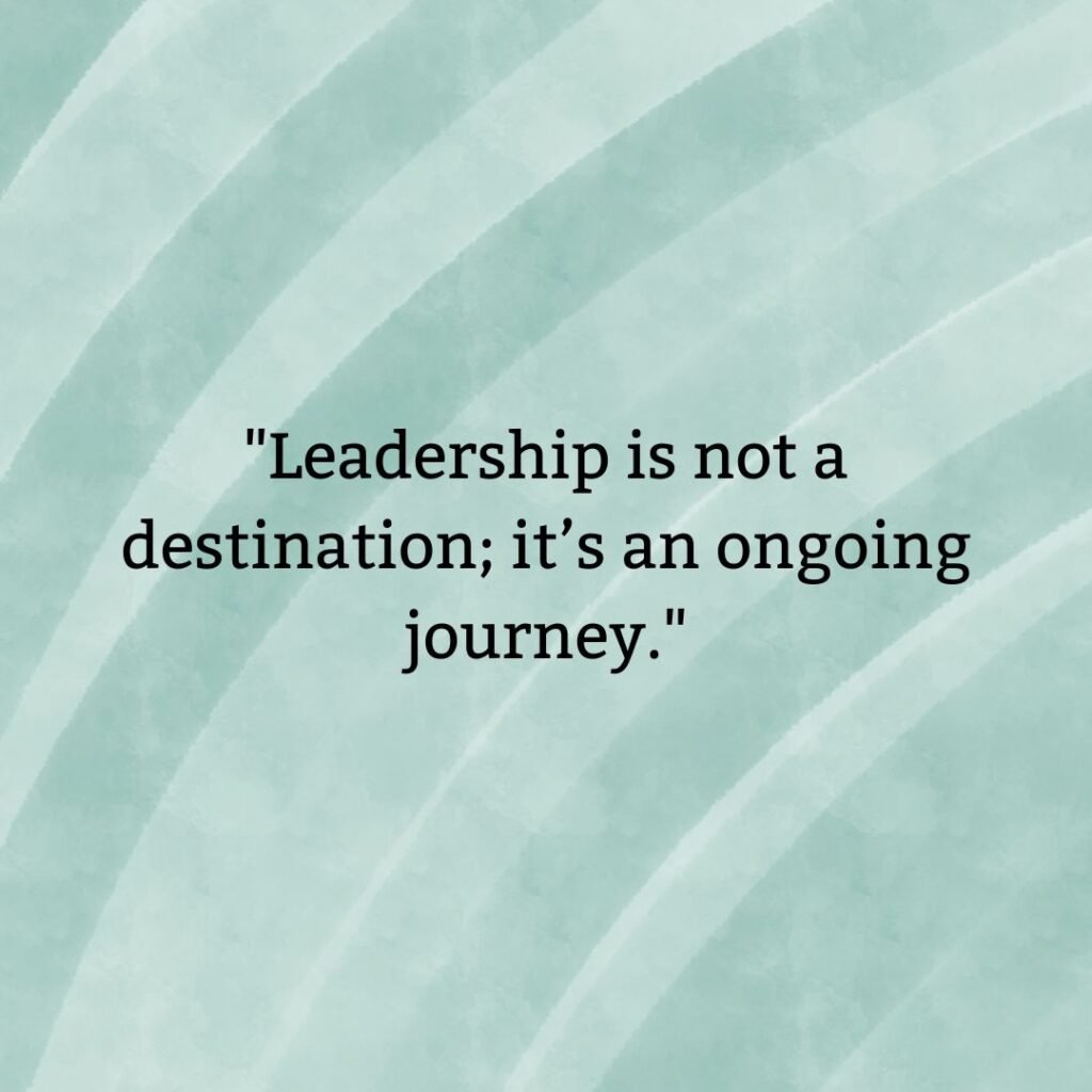 Closing Reflections on Leadership