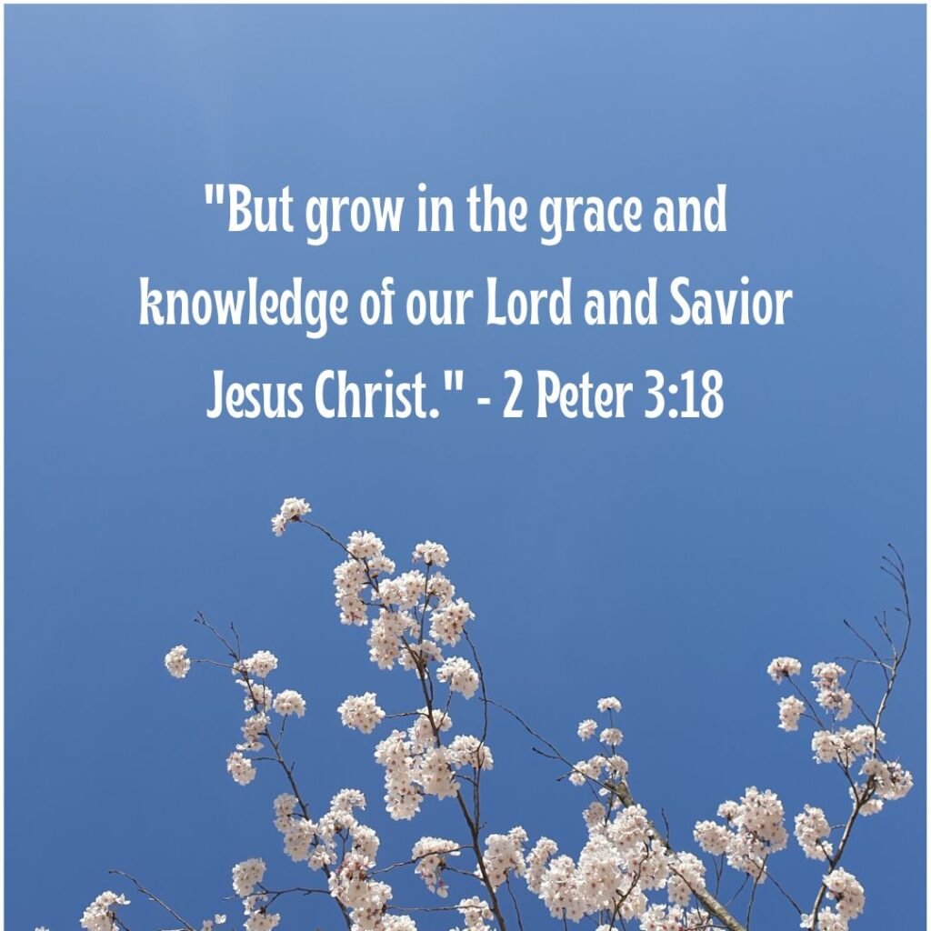 Growing in Grace