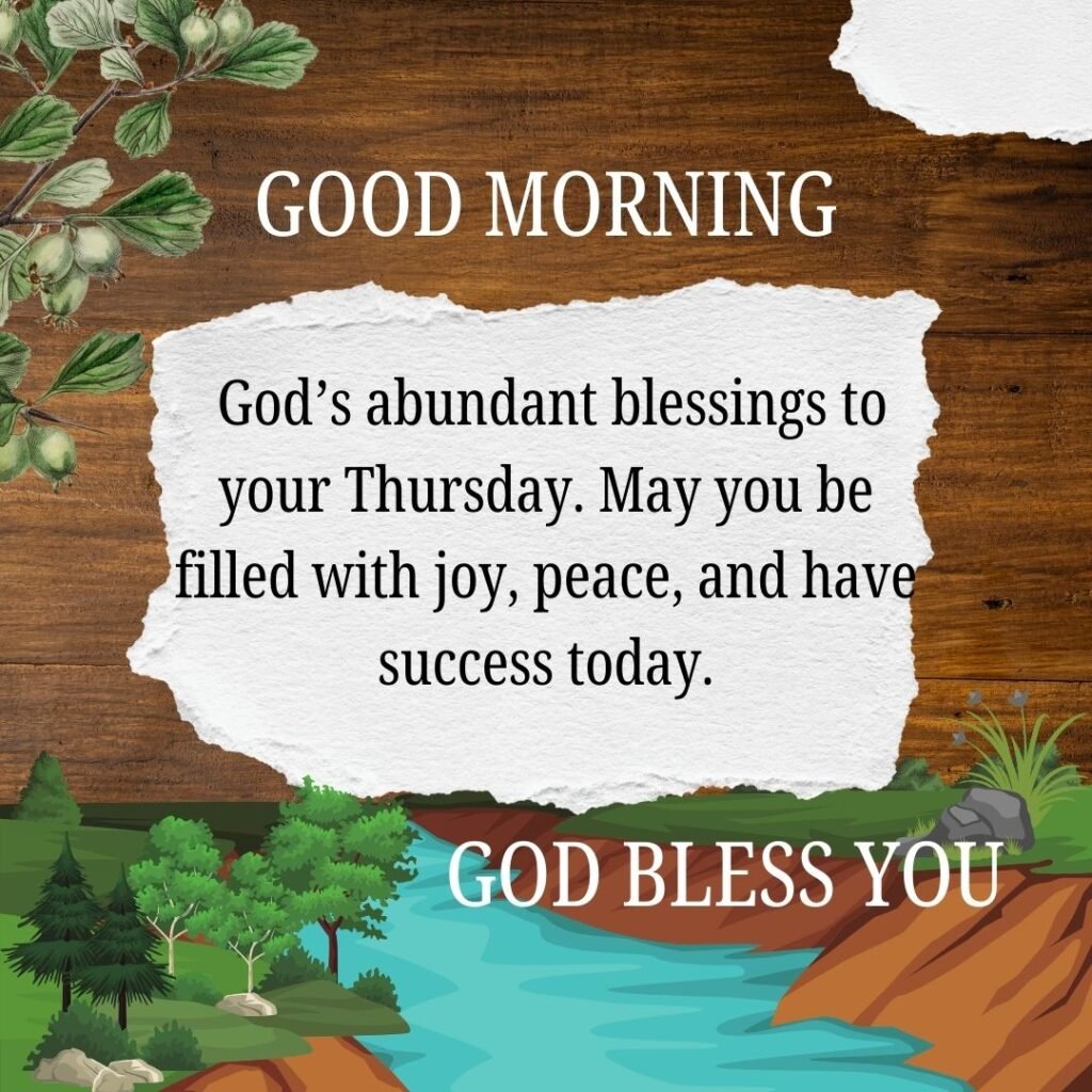 Good Morning Thursday Blessings