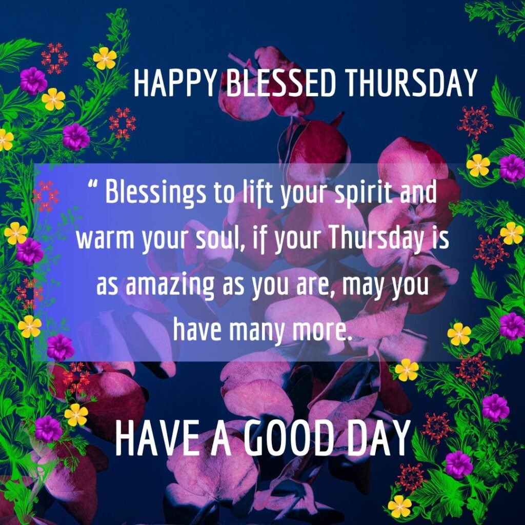 Good Morning Thursday Blessings