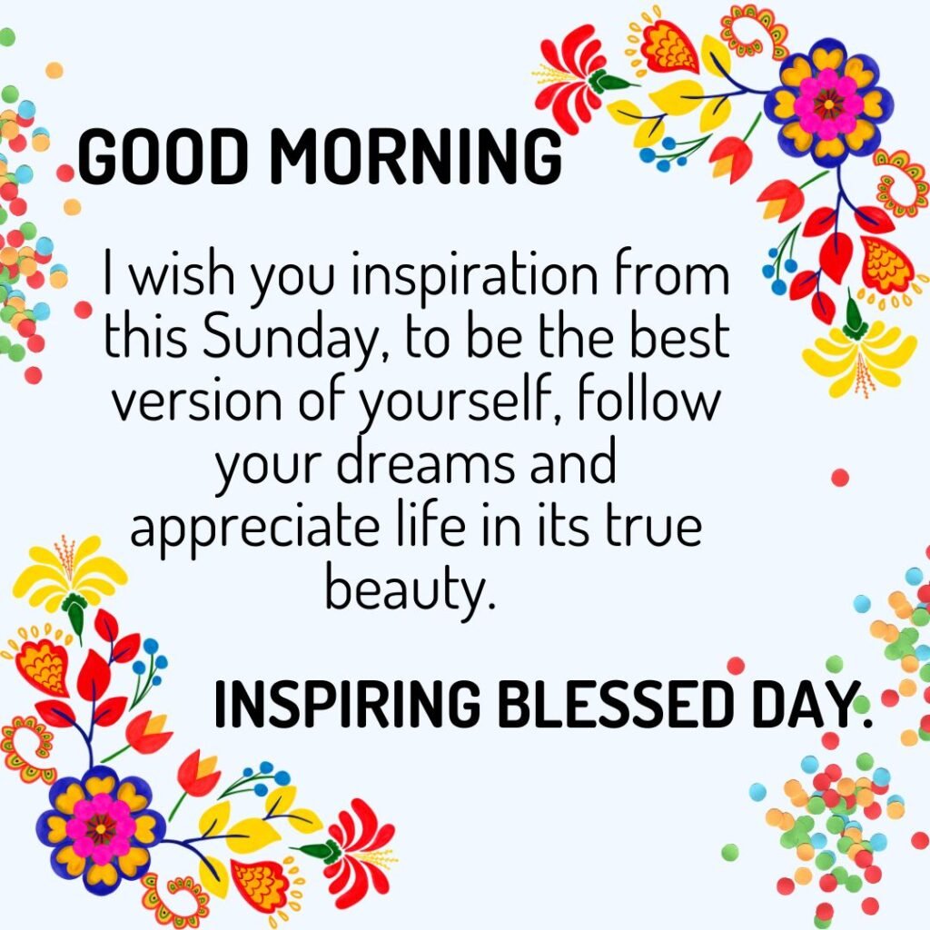 Inspirational Sunday Blessings