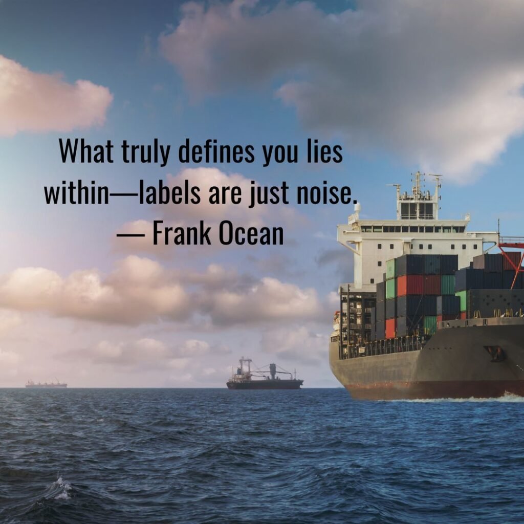 Frank Ocean quote​ are about love