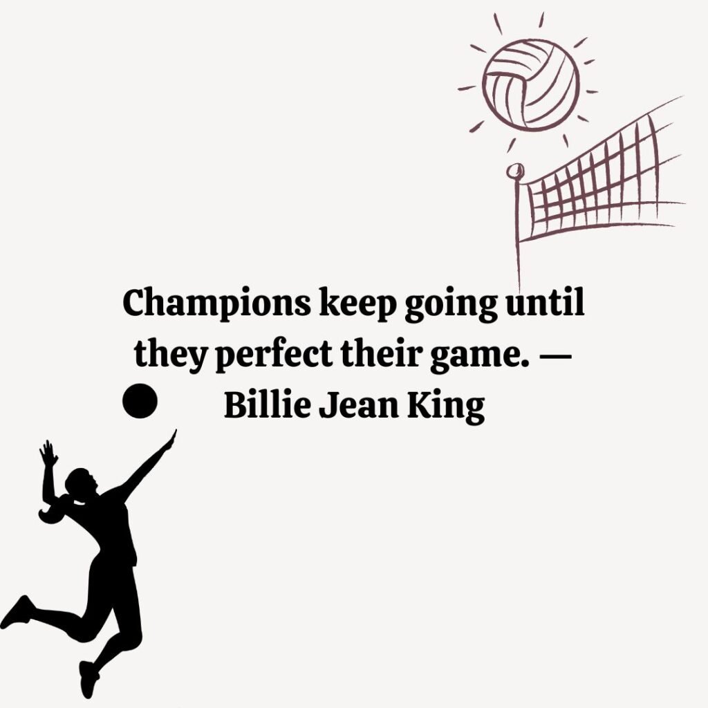 Motivational volleyball sport quotes
