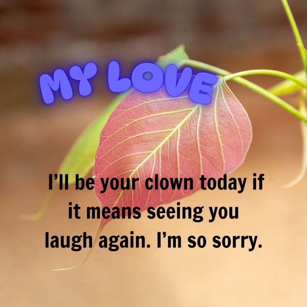 Cute and Light Apology Messages