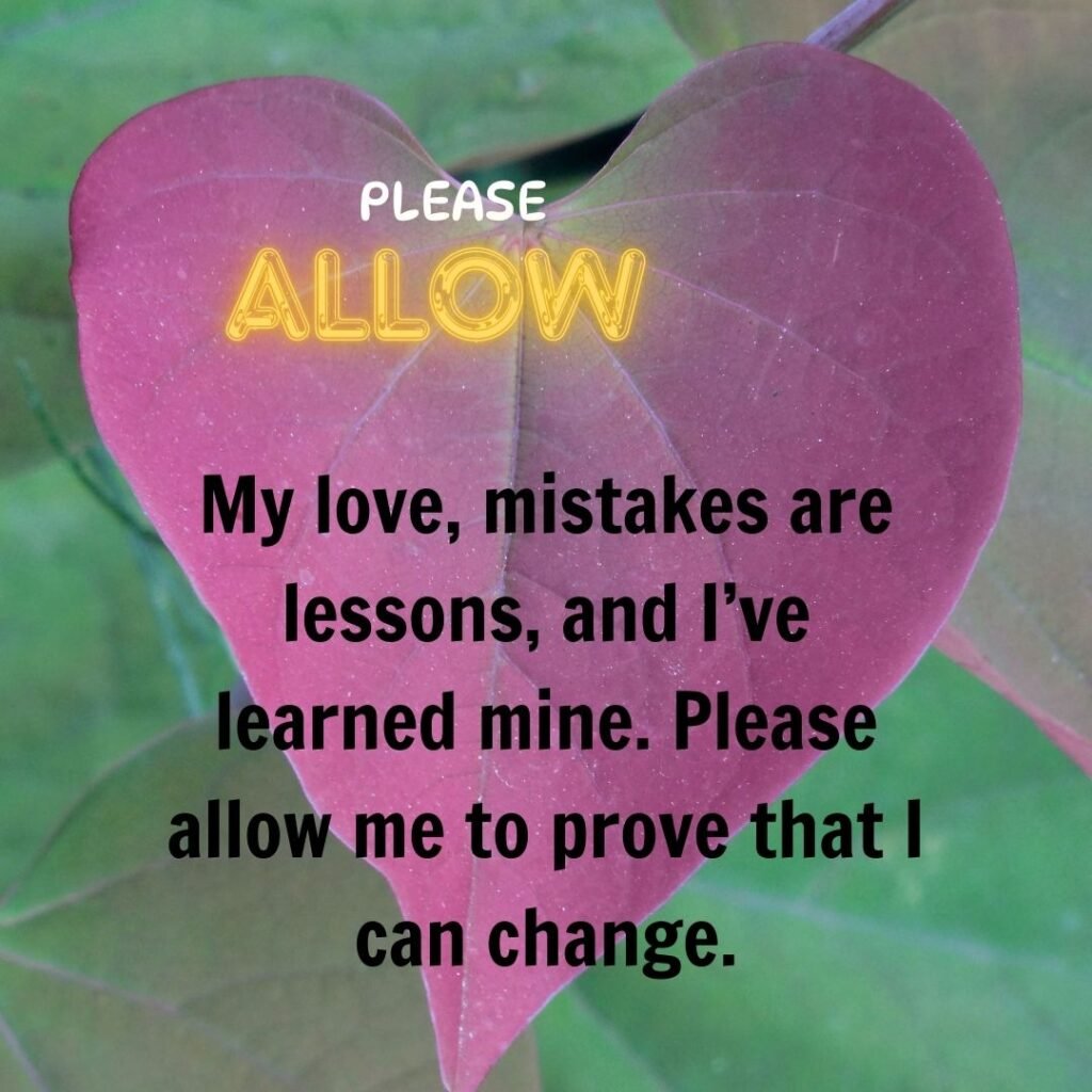 Deep & Long-Term Commitment Apology Messages