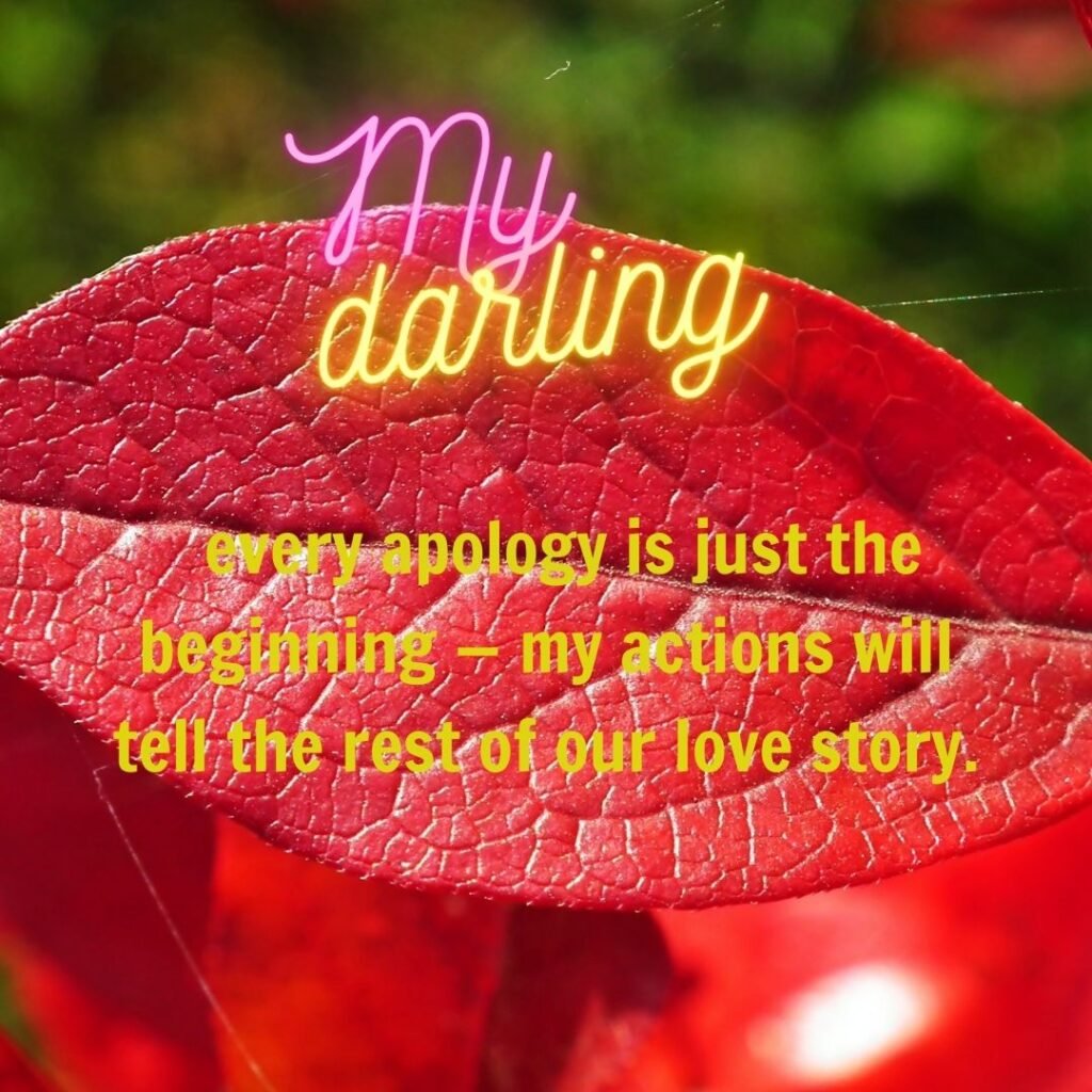 Deep & Long-Term Commitment Apology Messages
