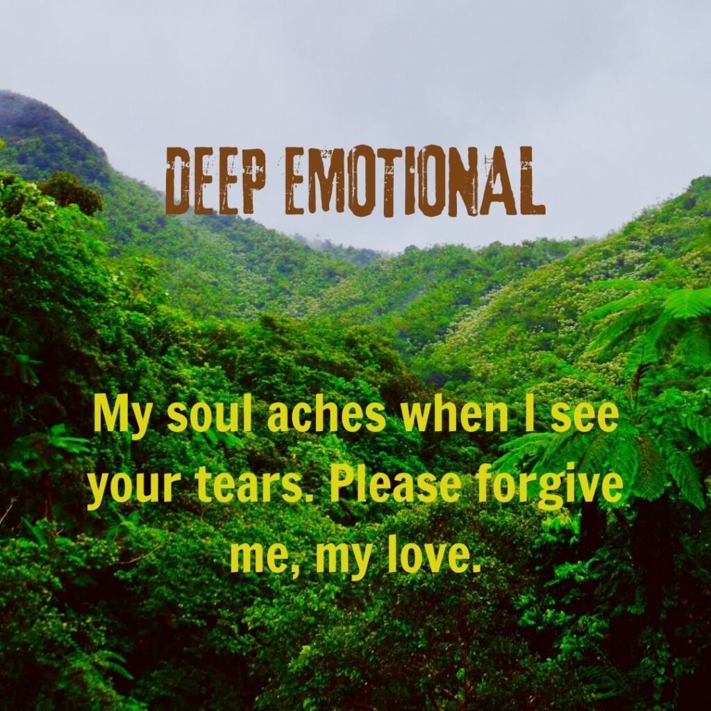 Deep Emotional Apology Messages