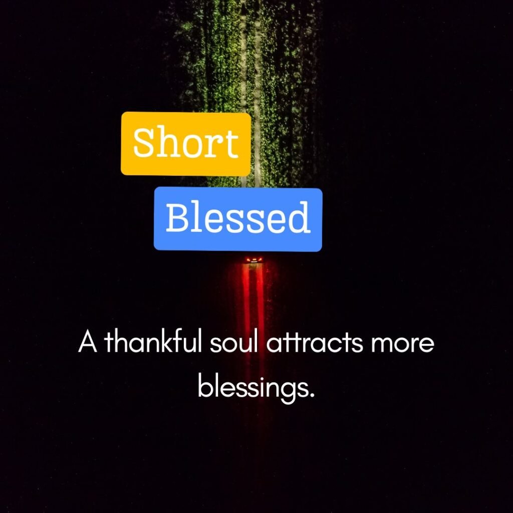 Short Blessed Quotes for Captions