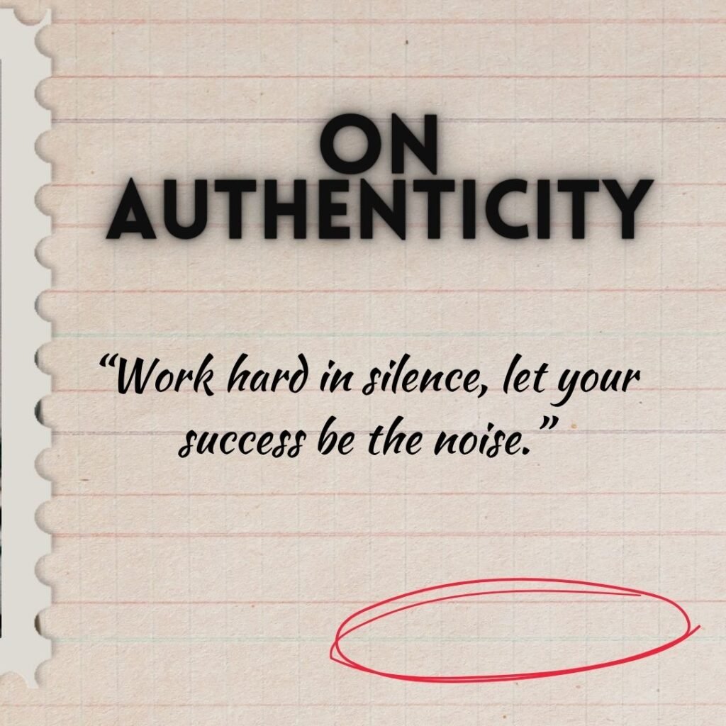 Authenticity never goes out of style